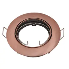 Новейший латунный 4 шт встраиваемый потолочный светильник набор прожектора наклон GU10 электрическая сеть