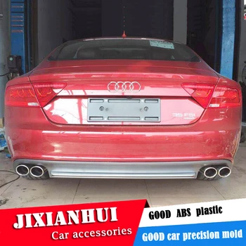 

For Audi A7 S7 Body kit spoiler 2009-2015 For Audi A7 RS7 ABS Rear lip rear spoiler front Bumper Diffuser Bumpers Protector