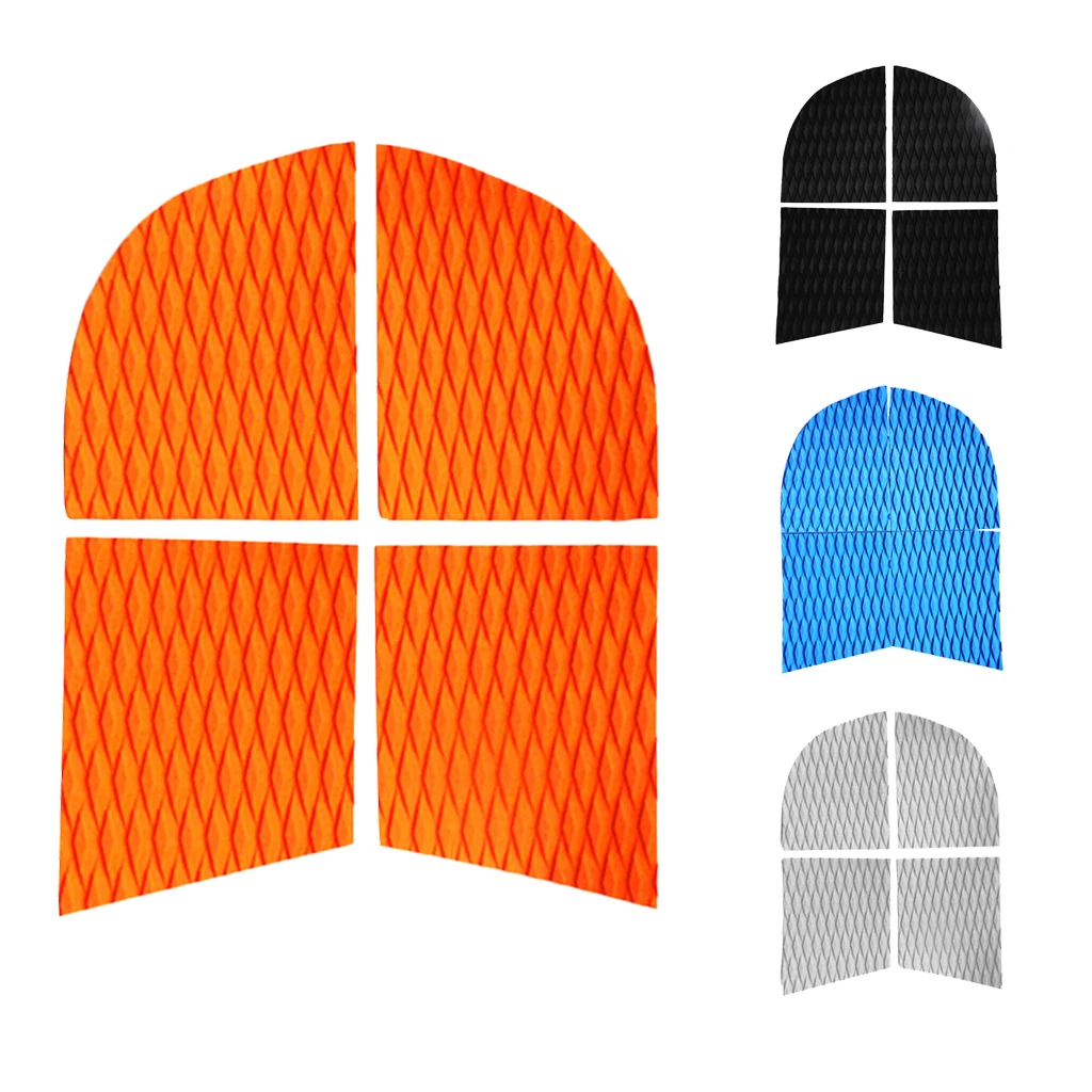 Set of 4pcs SUP Non-Slip Adhesive EVA Dog Traction Grip Pad Deck Traction Pad for Kayak/Surf/Paddle Board