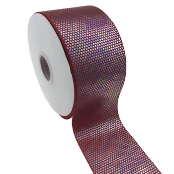 

Grosgrain Ribbon silver foil Printed Ribbon 75mm For DIY Crafts Handmade Accessories Hair Bows