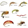 50PCS Down Eye Curved Shank Fly Hook Scud Shrimp Grubs Pupae San Juan Worms and Nymphs Fly Tying Hook Reversed Barbed Fish Hook ► Photo 3/6