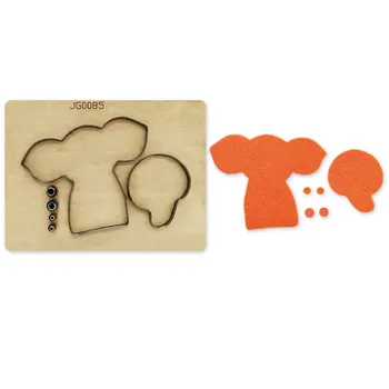 

Big Ear Animal 2019 DIY Wooden Mould Craft Cutting Dies for Create Scrapbooking Album Emboss Paper Cards/Felt Fabric Dolls