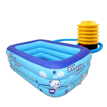 

2pcs PVC Inflatable Pool Inflatable Swimming Pool Plaything Pool Bathtub Educational Plaything for Summer