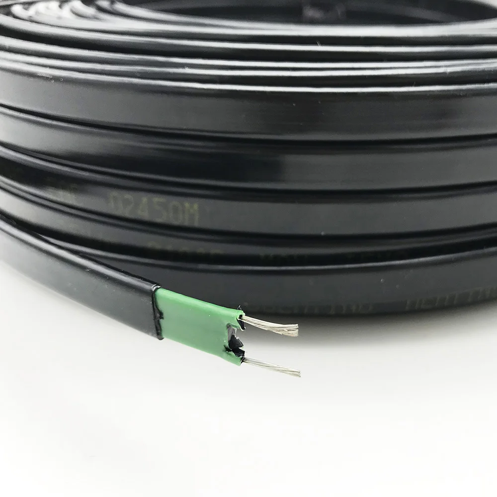 10mm Anti-freeze Frost Protection Heating Cable For Water PipeRoof 230V 25WM Self Regulating Electric Heater Wire 50m (7)