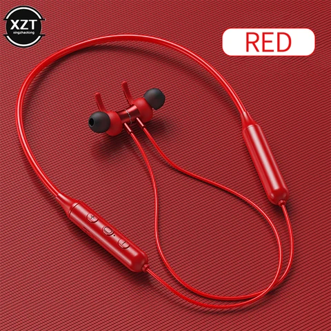 Bluetooth 5.0 Earphones Stereo Magnetic Sports Running Headset IPX5 Waterproof Sport Earbuds Noise Reduction Headphones