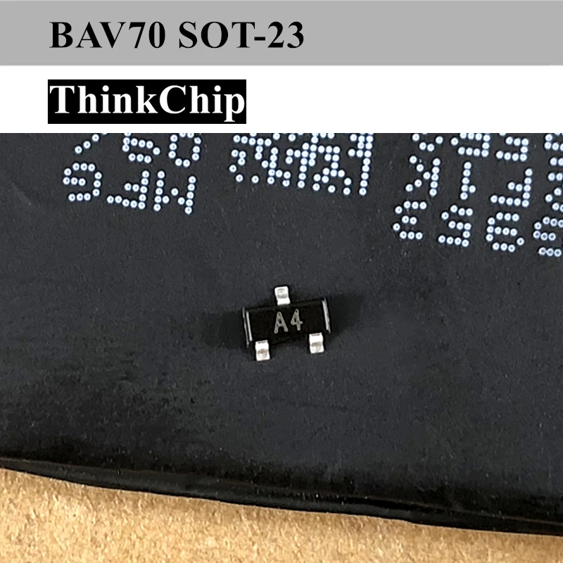 (100 шт.) Быстрое переключение диодов Бава 70 SOT-23 SMD (маркировка A4) | Электроника