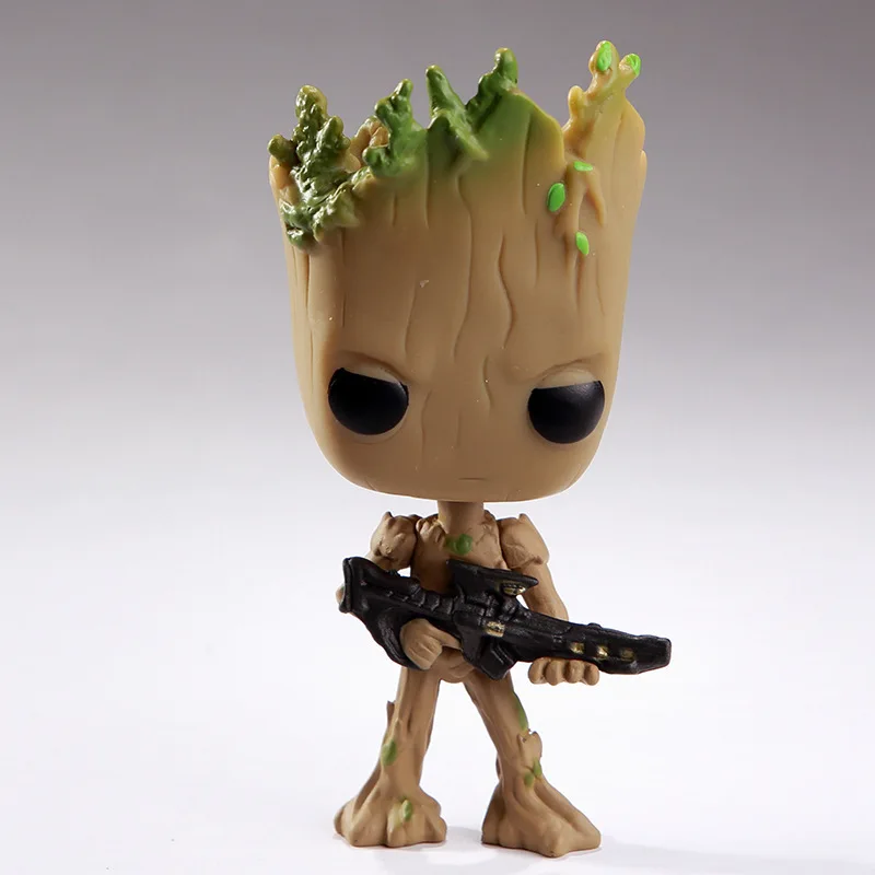 

Anime Games Pop Cute Funko 293 # Groot Shuren Garage Kit Model Decoration