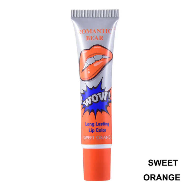 Летняя Горячая сексуальная 1 шт. потрясающая 6 цветов водостойкая Жидкая для макияжа губная помада стойкая губная помада для губ блеск для губ - Цвет: Sweet Orange 01
