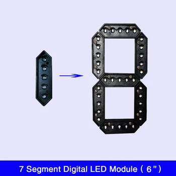 

Free Shipping 6" Digital Numbers LED Module 7 Segment LED Display for Oil Price LED Signs LED Gas Price