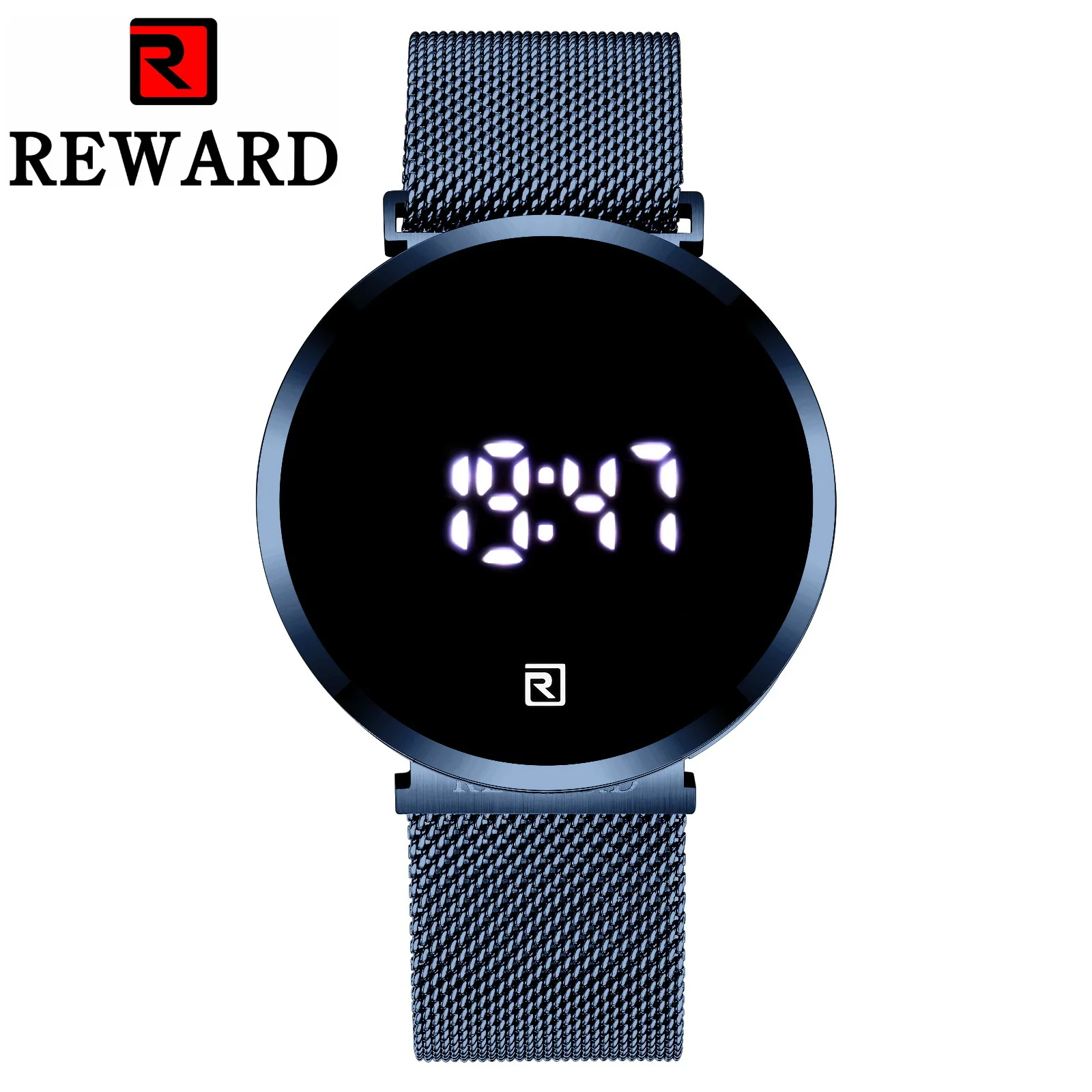 Reward Watch Men LED Touch Screen Digital Wristwatches Electronic Auto Date Stainless Steel Smart Fashion&ampcasual Herren Uhren | Наручные