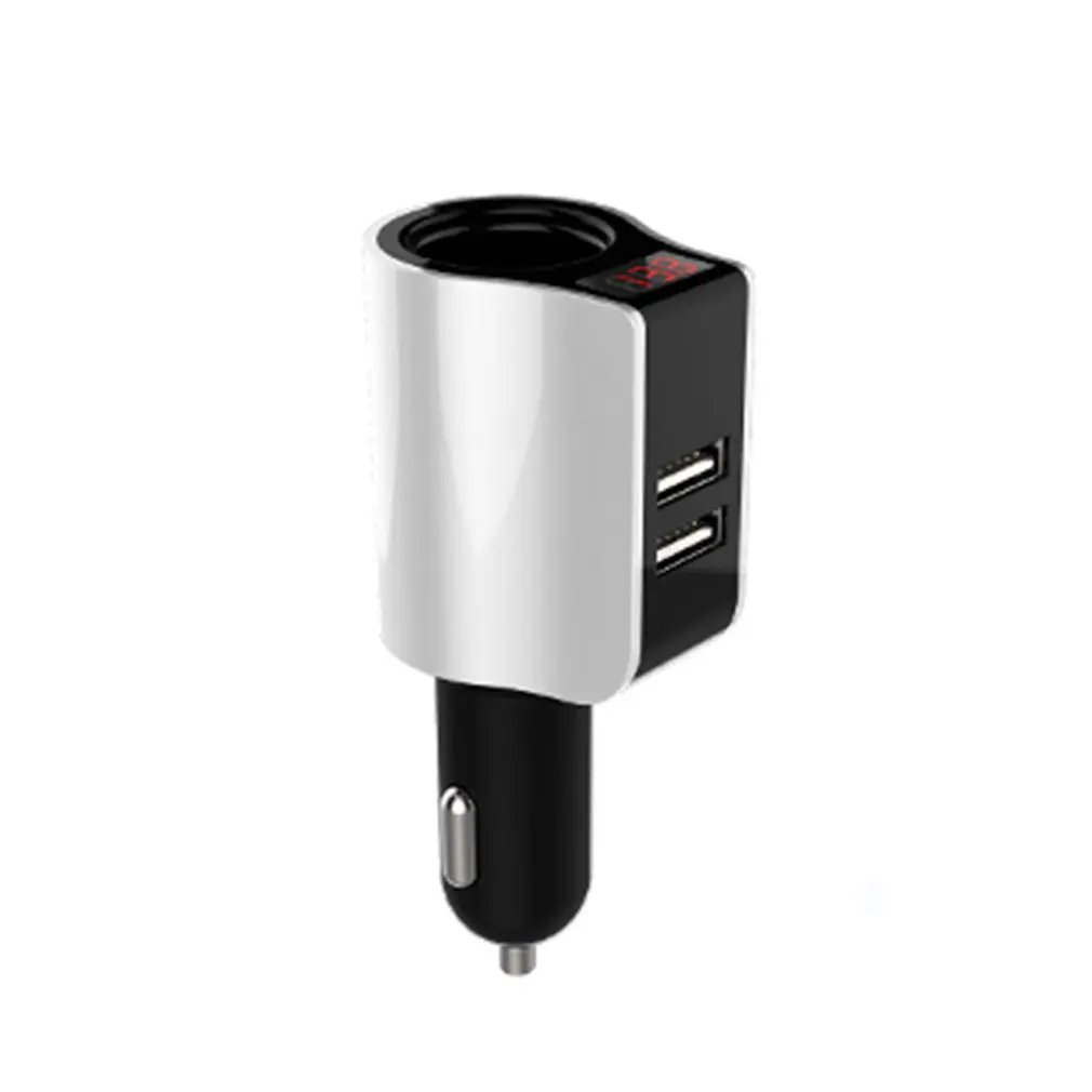 

Dual USB Car Charger Digital Display Cigarette Lighter Socket 5V 3.1A Tablet GPS Adapter Charger For Xiaomi iPhone
