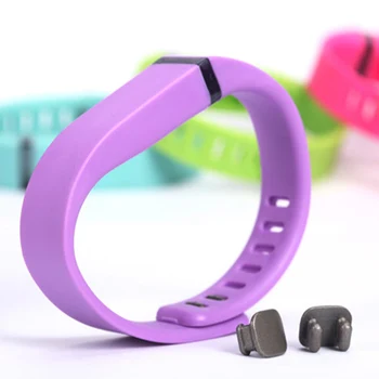 

Colorful Silicon Wristband Activity watch Wrist Strap Rubber Replacement for Fit bit With Metal Clasp Without Tracker