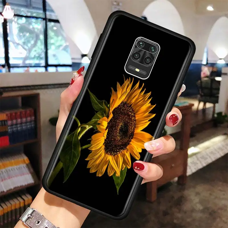 Summer Daisy Sunflower Floral Case For Xiaomi Redmi Note 10 Pro Max 9 8 7 Cover For Redmi K40 Pro Plus 9 Power 9A 9C 9T Shell