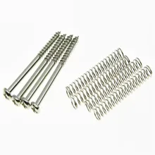 

12pcs/set Metal Humbucker Double Coil Pickup Frame Screws Springs 3x10mm Humbucker Pickup Mounting Screws