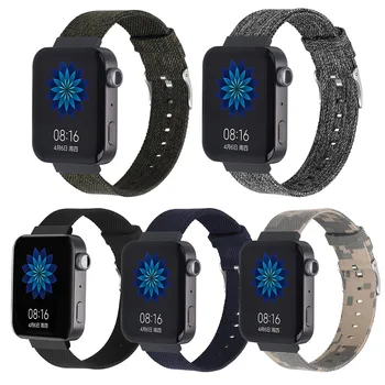 

Denim Nylon Canvas Watchband For Xiaomi Mi Watch 2019 Smart Watch Bracelet Replacement for Mi Watch 2019 Wristband Wrist Strap