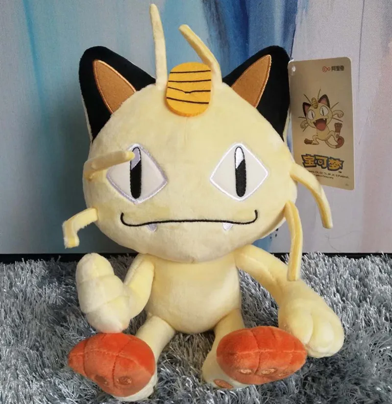 

Оригинальная плюшевая игрушка в виде покемона из аниме Meowth, мягкая подушка, 30 см, милые детские рождественские подарки