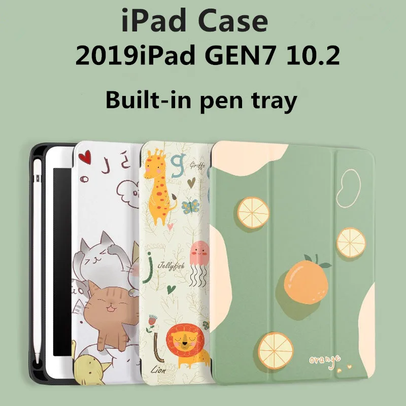 Для Apple iPad 7 10 2 2019 поколения чехол для нового дюйма тонкий флип Мягкий защитный