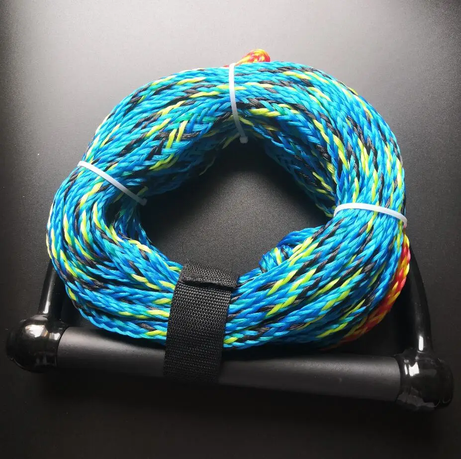 Water Ski Rope, Wakeboard Kneeboard Rope Water Ski leash handle Strand Weave Wakesurf boarding Rope 1600lbs 750-900 Inch Length