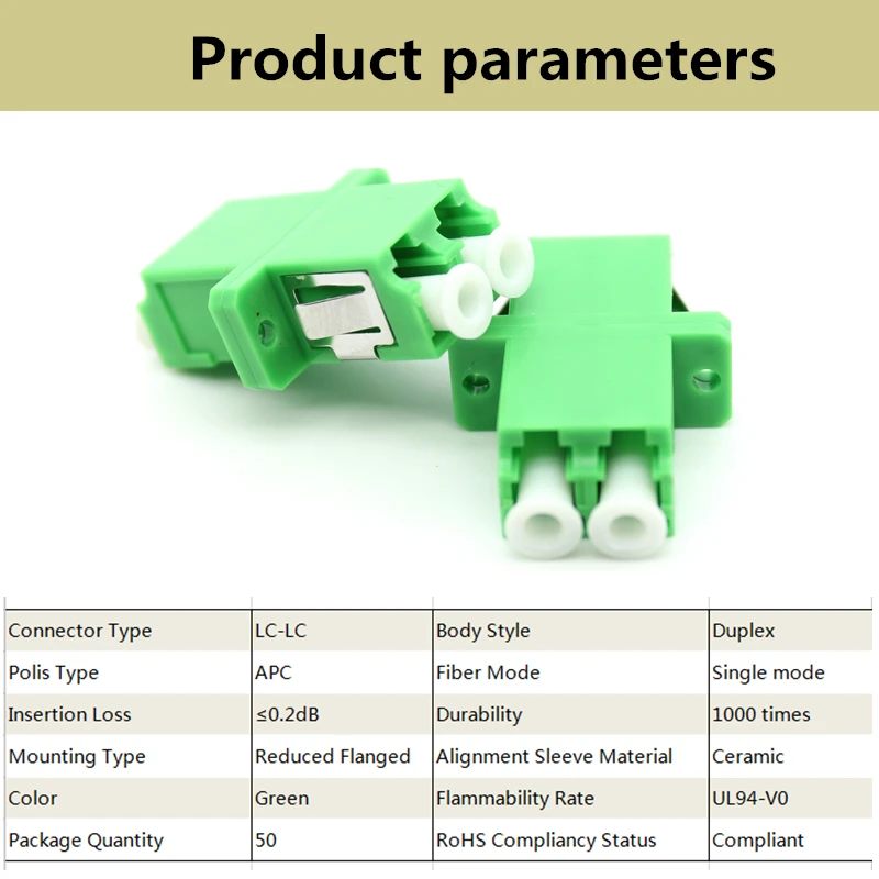 fast connector fiber Fiber Optic LC/APC SM SC Type Duplex Flange Coupling Carrier Class Fiber Adapter Coupler dual band wifi