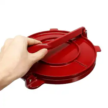 

New Foldable 8 Inches Tortilla Press Maker Aluminum Flour Corn Baking Tool Bakeware DIY Pie Tools Gadgets Red Kitchen Accessorie