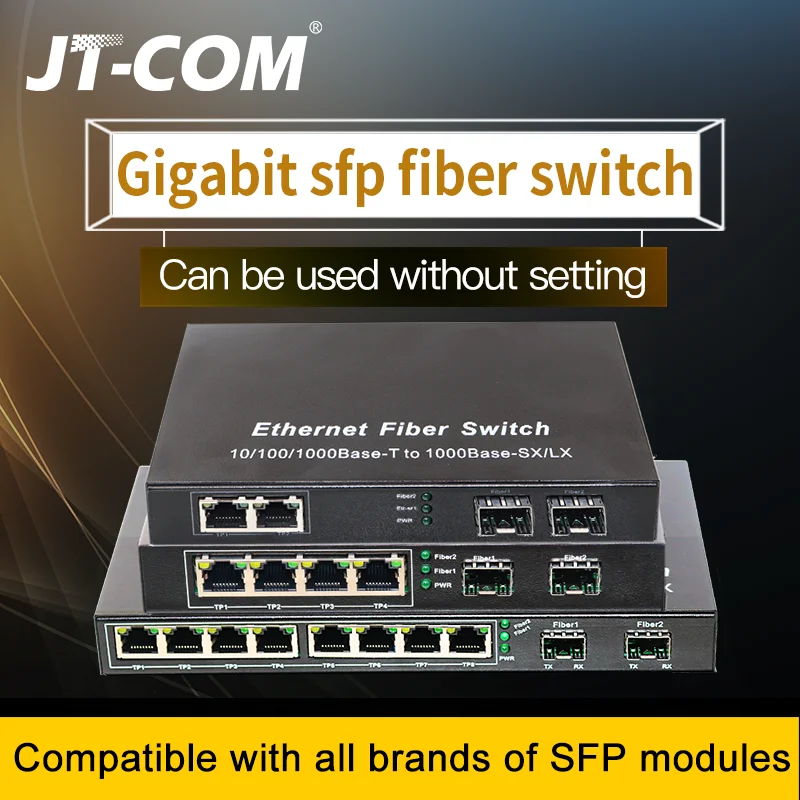 US $34.9 50% СКИДКА|Gigabit Ethernet Switch Оптоволоконный коммутатор SFP Оптоволоконный медиаконвертер 10/100/1000 Мбит / с 2 * Оптоволоконный порт SFP и 2 4 8 RJ45 UTP порт Оптоволоконный коммутатор 2G2 / 4 / 8E Ethernet|Оптоволоконное оборудование| | - AliExpress