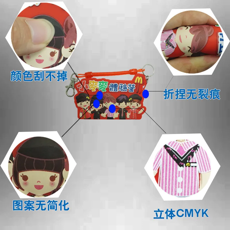 

[] Advertisement Gift Silicone Card Set Bus Card Silica Gel Badge Card Holder
