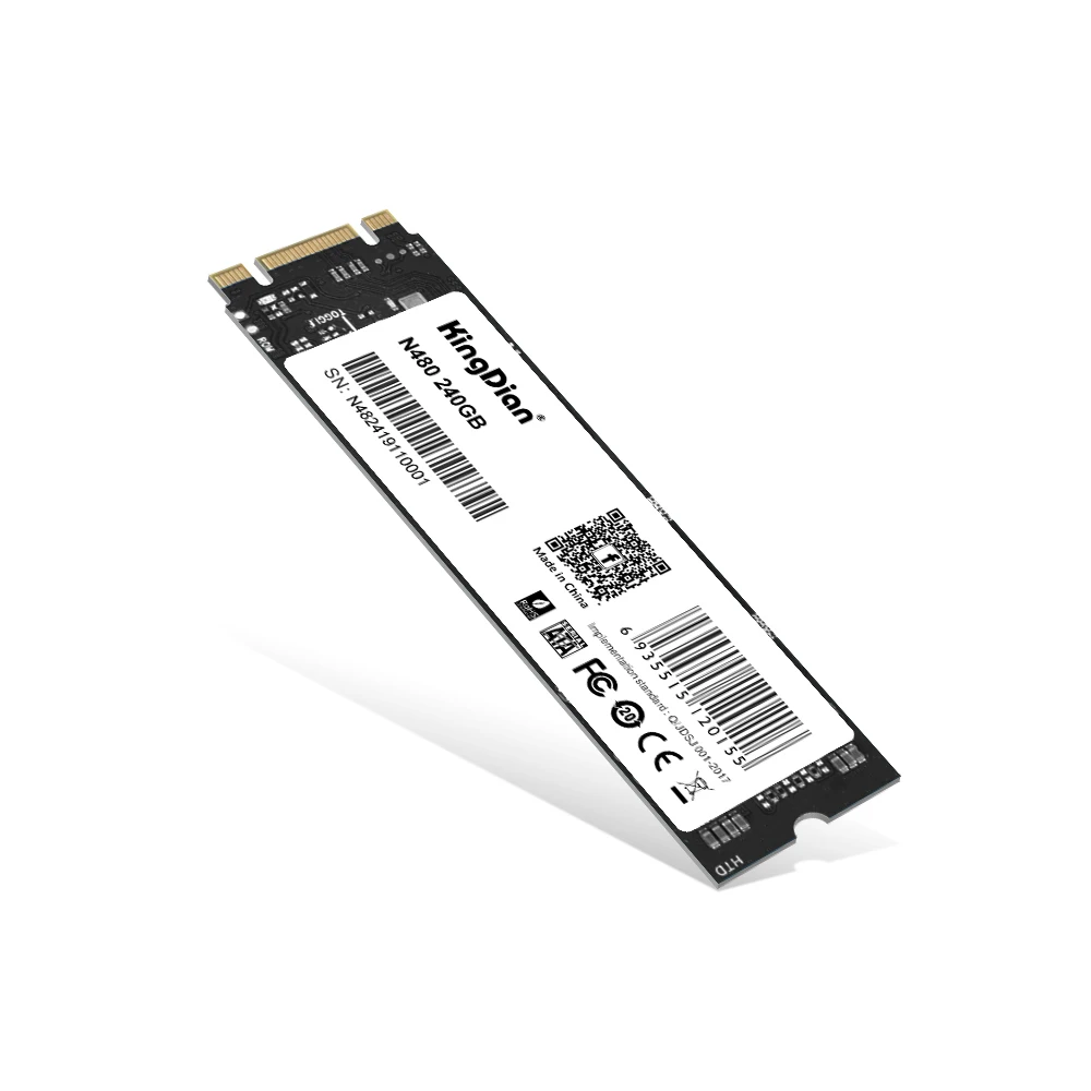 KingDian M.2 SATA 2280 NGFF SSD 120 ГБ 240 512 1 ТБ Внутренний твердотельный накопитель для