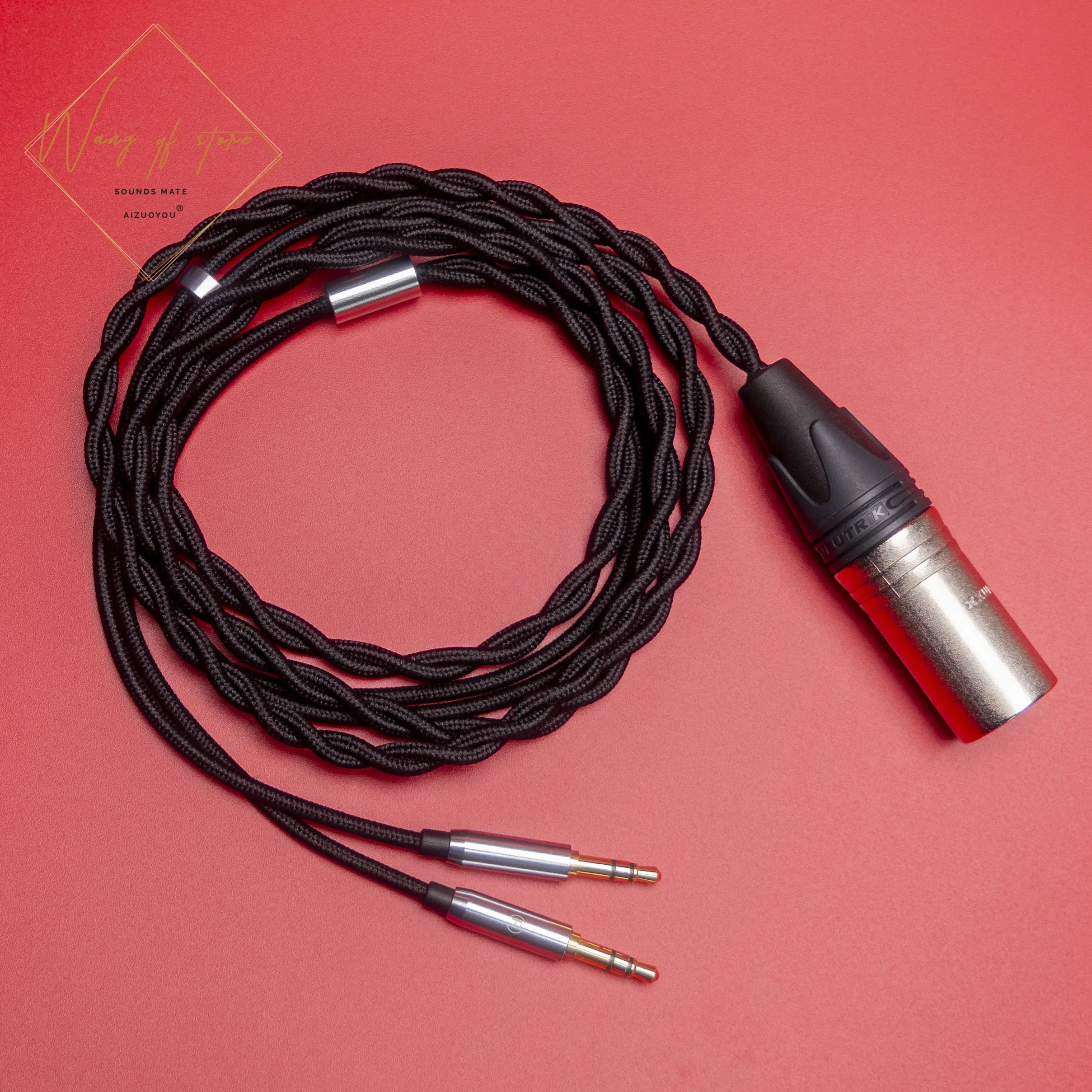 cabo de áudio de alta fidelidade equilibrado para hifiman edição xs deva fone de ouvido trrs duplo plugues xlr ofc