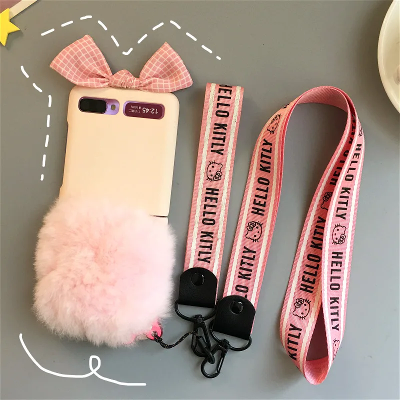 Plush Bow Phone Case For Samsung Z Flip Kawaii Cute Phone Cover For Samsung Galaxy Z Flip Case 21 New Arrivals Mobile Phone Cases Covers Aliexpress