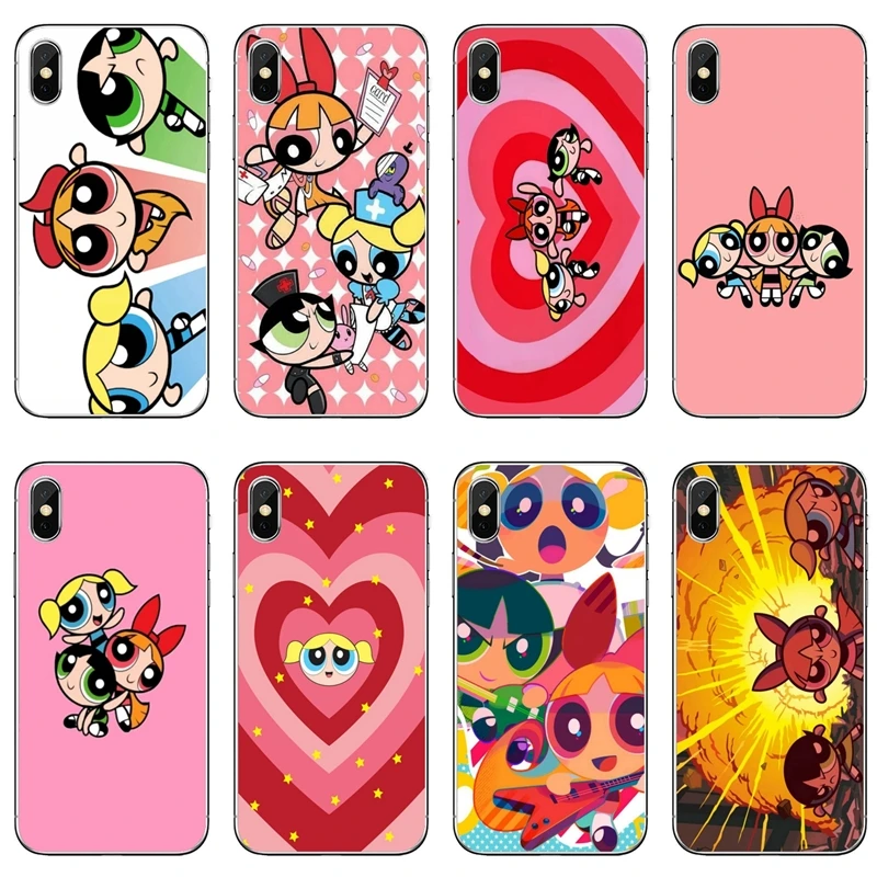 iphone 6 case silicone Phone Case For iPhone 8 7 6 6S Plus 11 Pro XS Max XR X 5 5S SE 4S 4 iPod Touch 5 6 Cute Blossom Bubbles Buttercup iphone 8 cardholder cases