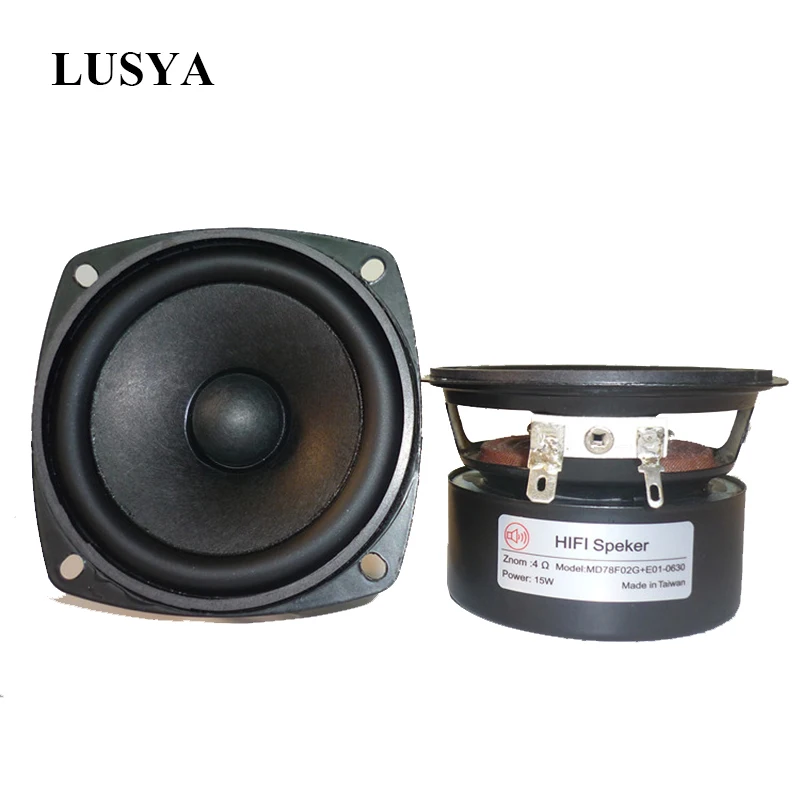 1 шт. 3 дюйма HIFI динамик 4 Ом 15 Вт Полная частота hifi 60 20 кГц большой Магнит T1075| |