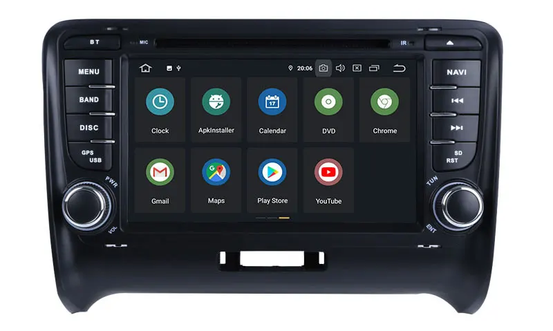 Sale Android 9.0 Octa Cores Car DVD Player For Audi TT 2006-2012 With Canbus WIFI Radio GPS Bluetooth USB DVD Multimedia DSP Carplay 11