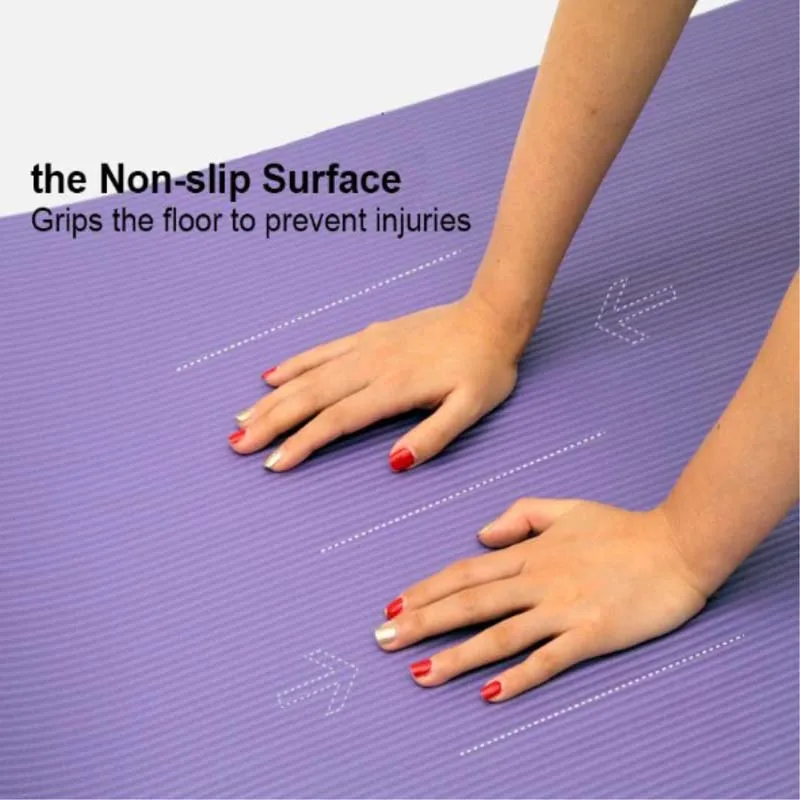 Non-Slip Yoga Mats 10mm Thicken NBR High Density Pads Pilates Dance Mat Fitness Sports Exercise Folding Beginner Yoga Tasteless