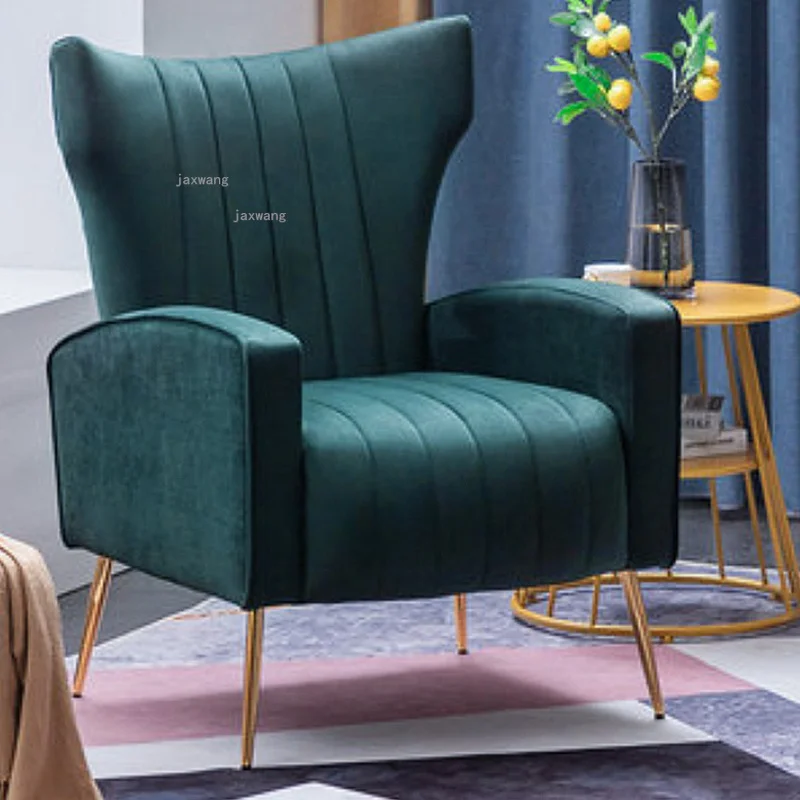 Nordic Living Room Sofas Bedroom Small Apartment Clothing Store Backrest Armchair Household Furniture Hotel Single Sofa Chair
