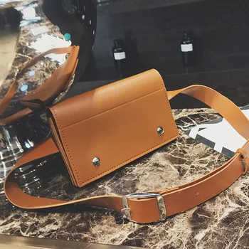 

2020 New Style Simple Square Sling Bag Versatile Passport Wallet Shoulder Cross-body Handbag