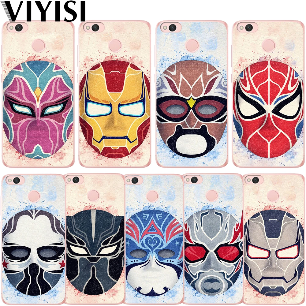 Cool Marvel Super Hero Mask Soft Phone Case For Xiaomi Mi8 Mi A2 Or 6X Redmi 4A 6 Note Pro 7 Back Cover Coque Capa |