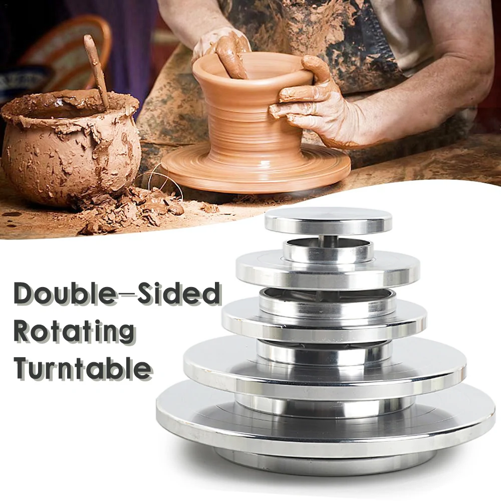 30cm Professional Metal Pottery Turntable Pottery Wheel Rotating Table Turntable Clay  for Modeling Sculpture Caredy Pottery Wheel 