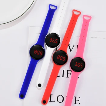 

Womens Watches Luminous Fashion Generous Simple Watches LED Waterproof Top Brand Female Silicone Belt Electronic Watch Clock