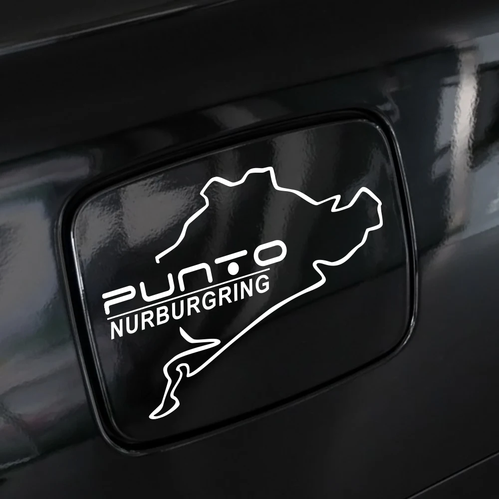 

Sport Car Fuel Tank Cap Racing Nurburgring Vinyl Sticker For Fiat Punto Auto Reflective Decor Car Stickers And Decal Accessories
