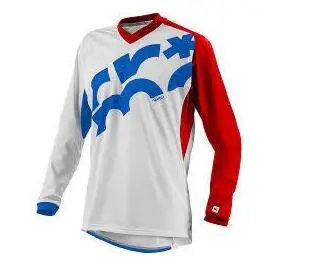 2020De la motocicleta de la bicicleta de montauna equipo cuesta abajo jersey MTB DH MX bicicleta locomotora camisa Cruz pays bic - Цвет: Бежевый