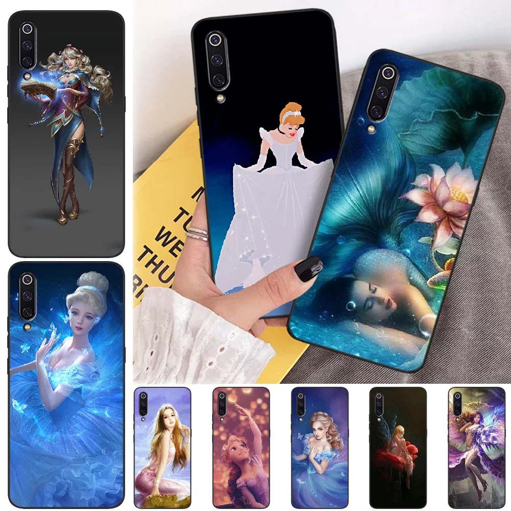 

OFFeier Princess cartoon character Phone Case Cover for xiaomi mi 8 9 8SE 9SE 8Lite mix2 2S max2 3 Pocophone F1