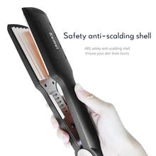 Турмалин Керамика щипцы для завивки волос высокое качество щипцы для завивки волос цифровой волосы щипцы волнистая доска с 5 зубов DIY инструмент для укладки волос 45