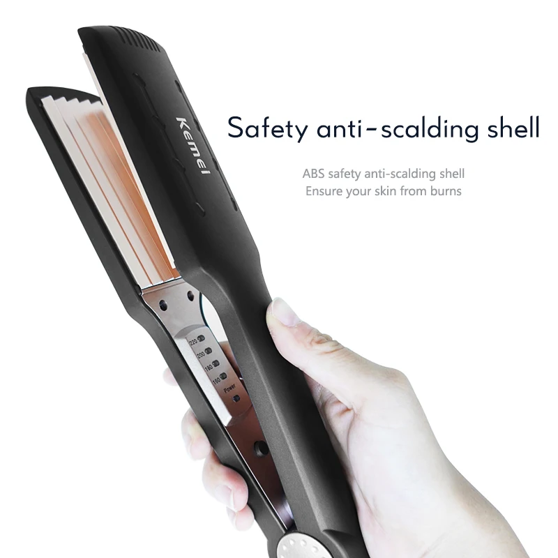 

Tourmaline Ceramic Curling Iron High Quality Hair Curler Digital Hair Crimper Wave Board With 5 Teeth DIY Styling Tool 45