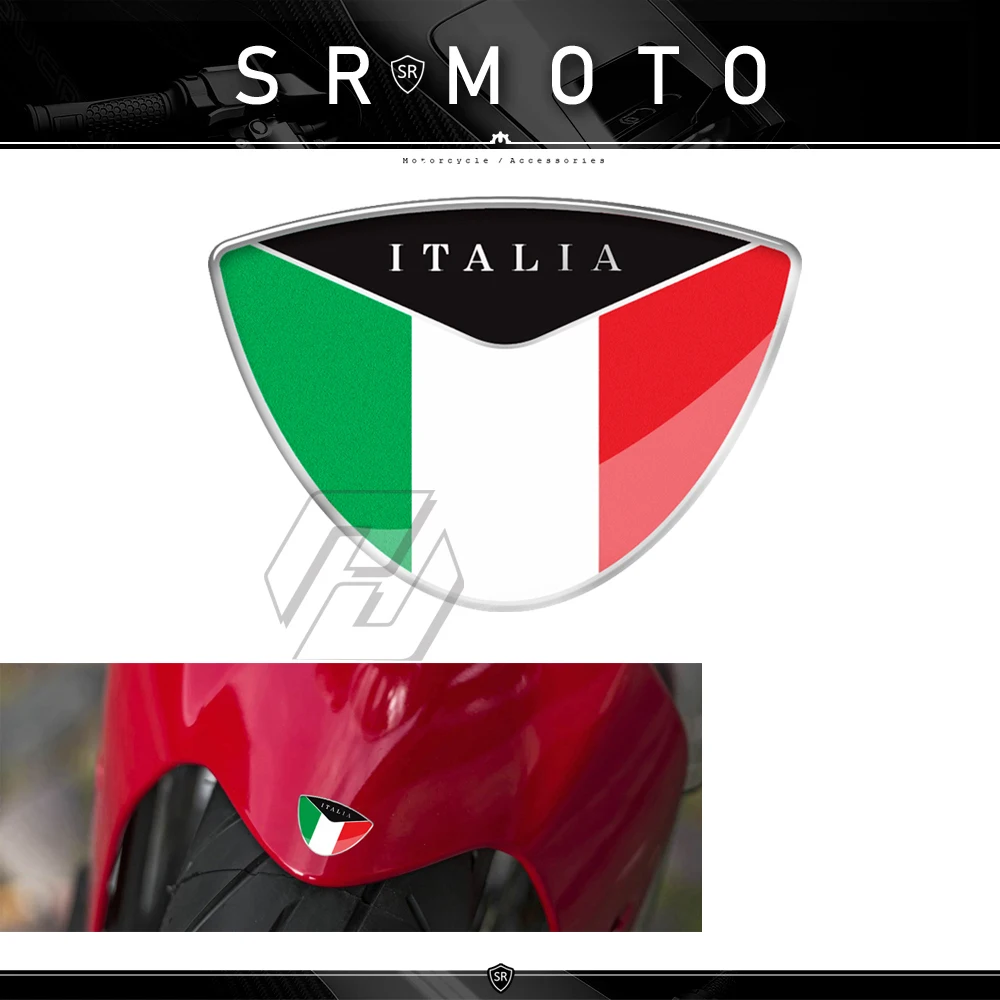 

3D Motorcycle Tank Decal Italy Flag Sticker Case for Ducati Monster Aprilia Vespa Sprint GTS GTV LX etc