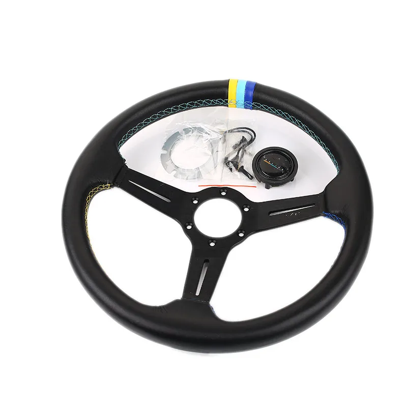 14inch Genuine Leather Steering Wheels car steering wheel Racing For Gred GPP