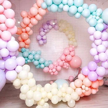 

30pcs 5inch 10inch Macaron Color Pastel Candy Balloons Latex Round Helium Baloons Wedding Birthday Party Balloon Arch Decoration