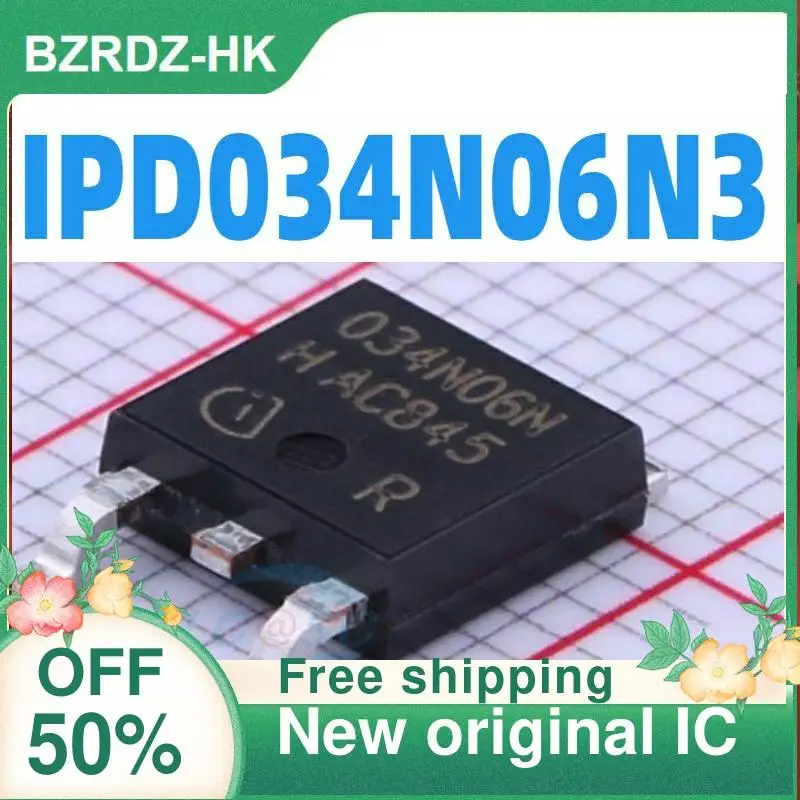 

10 шт. IPD034N06N3 G TO-252-2(DPAK) новый оригинальный IC