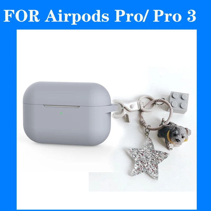 For AirPods 1/2 Case For Air pods Pro luxury Keychain Cartoon Accessories Silicone Case Wireless Earphone Cover case fundas - Цвет: CA2  For airpods pro