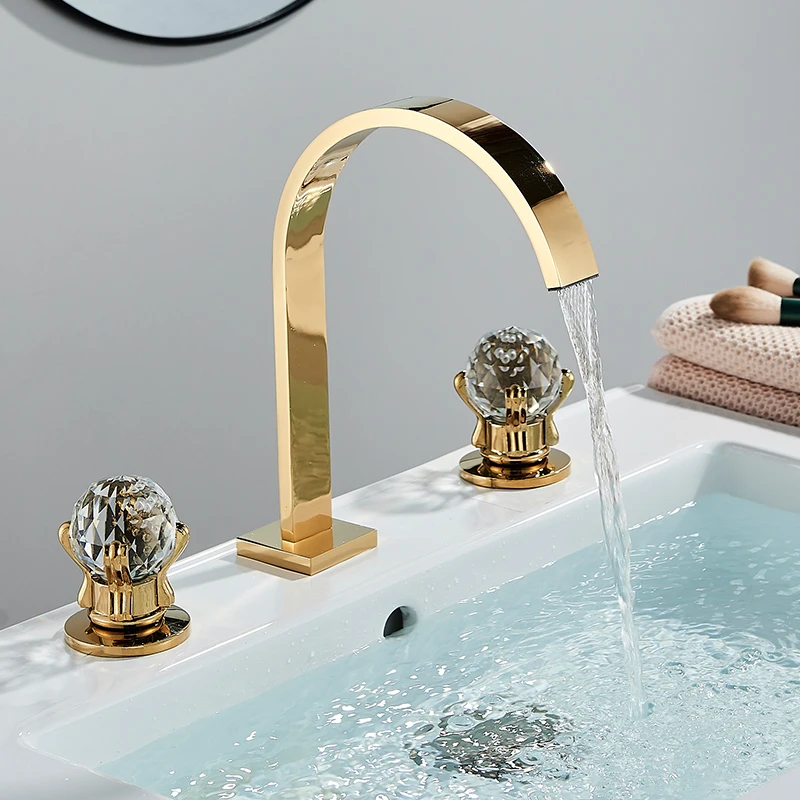 Torneira Duplo comando Banheiro Luxor Cristal