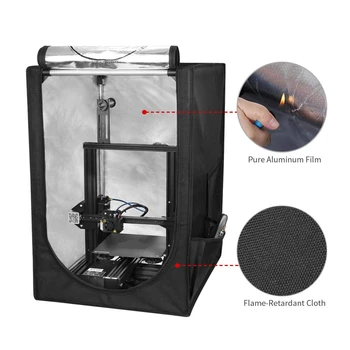 

Fireproof Dustproof 3D Printer Enclosure Easy Installation Mini Tent for Ender 3 Pro Constant Temperature Protective Cover Room